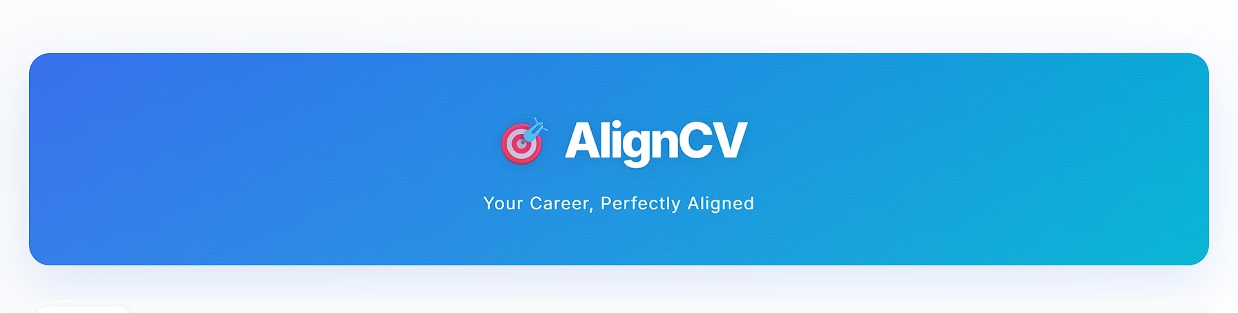 AlignCV – AI Resume Enhancer